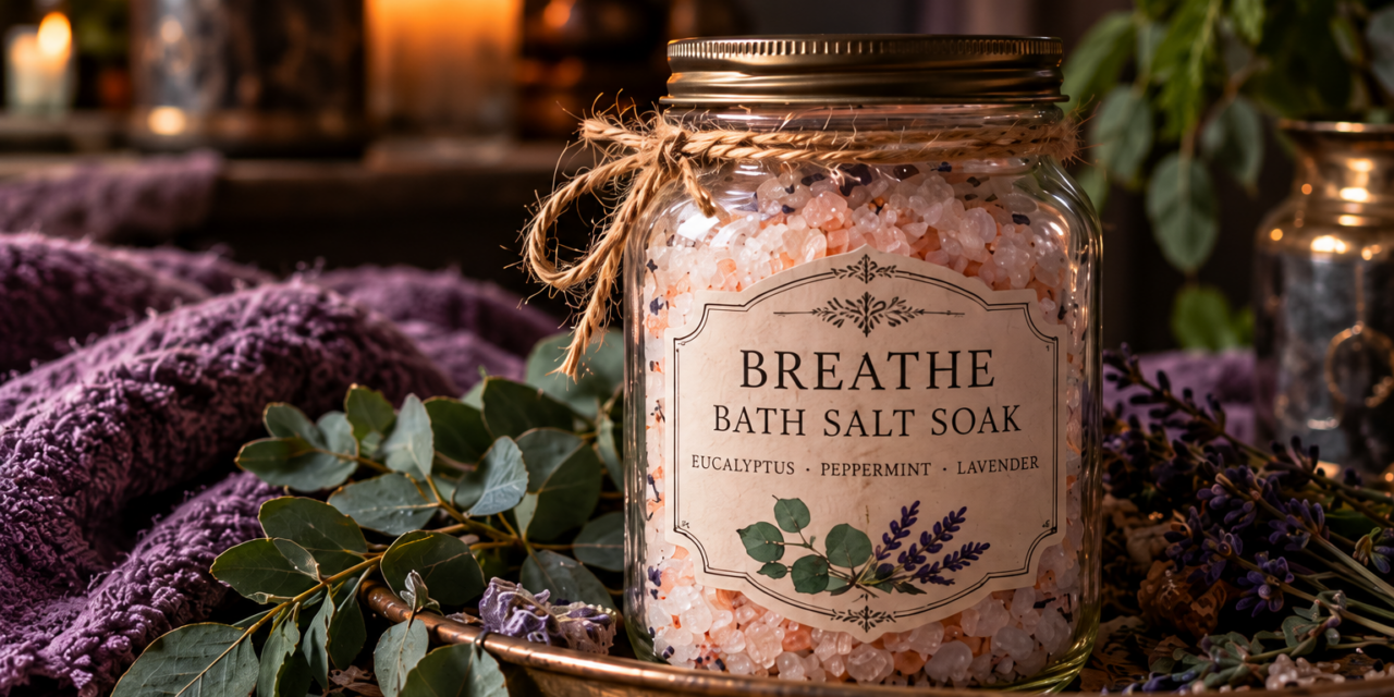 Breathe Bath Salt Soak: A Simple Herbal Bath for the Cold Season