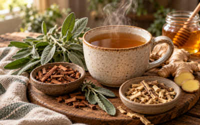 Sage & Spice Herbal Tea: A Warming Herbal Infusion for Throat Comfort