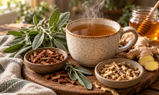 Sage & Spice Herbal Tea: A Warming Herbal Infusion for Throat Comfort