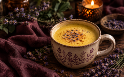 Golden Lavender Moon Milk Tea