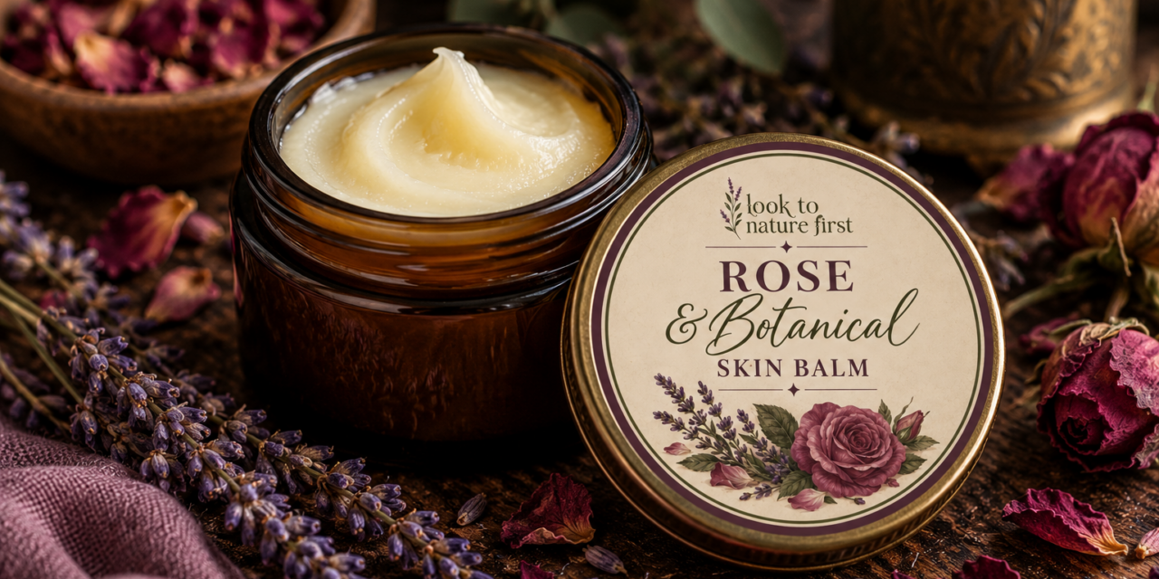 Rose & Botanical Skin Balm: A Nourishing Homemade Skincare Recipe